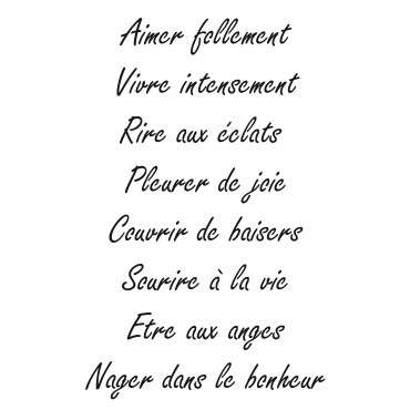 Recette du Bonheur/ pochoir...