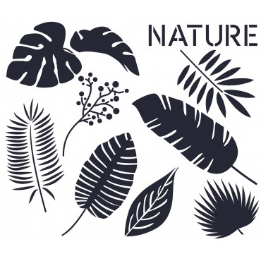 Nature/ pochoir grande...